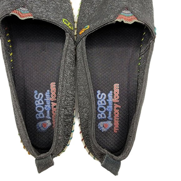 Bobs From Skechers Memory Foam Women Slip On Canva - Picture 9 of 10